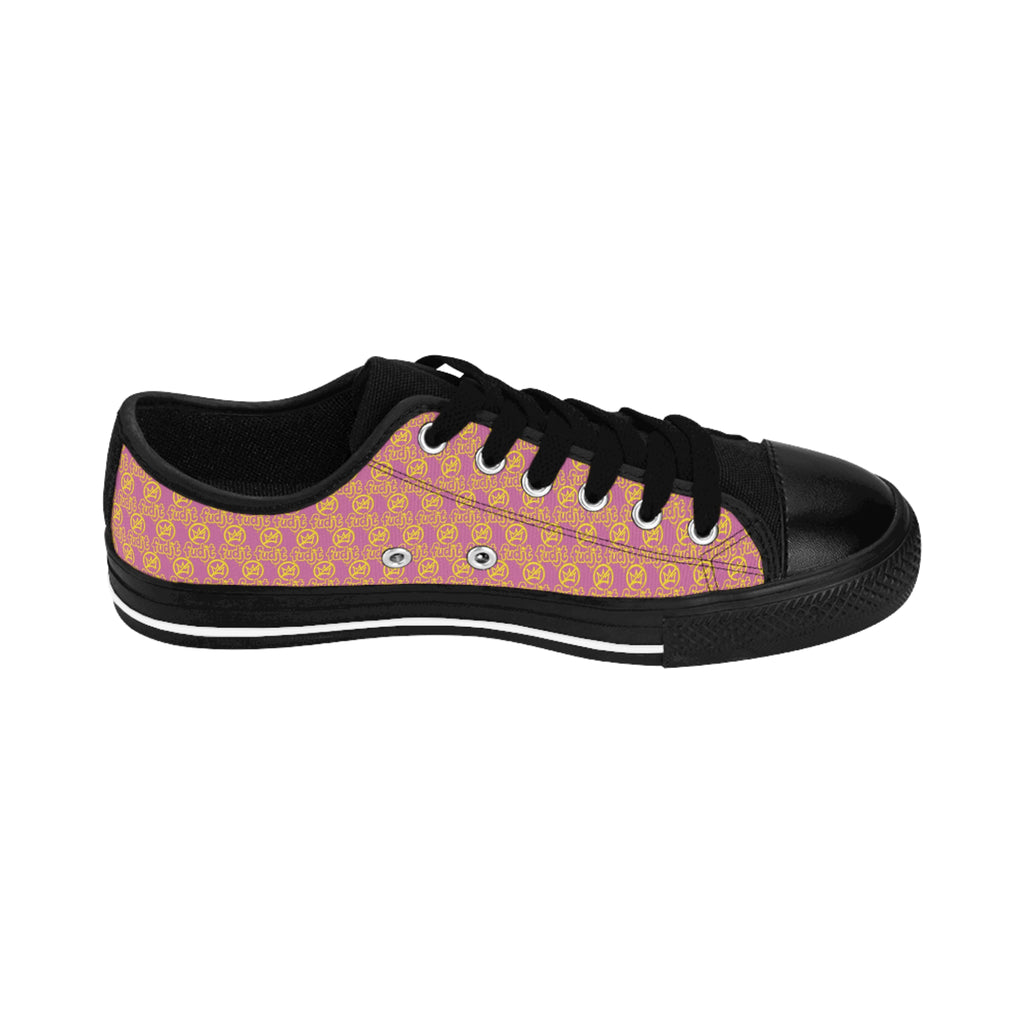 Light Pink Golden fudjt No Kings Street Style Sneakers | Women & Girls All Over .5 Low Top