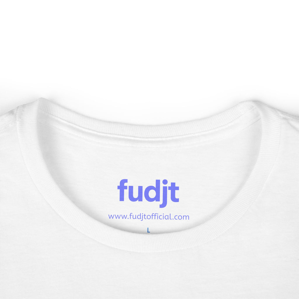 Women's Light Blue fudjt logo Comfy Stylie Tee | 12 Colors