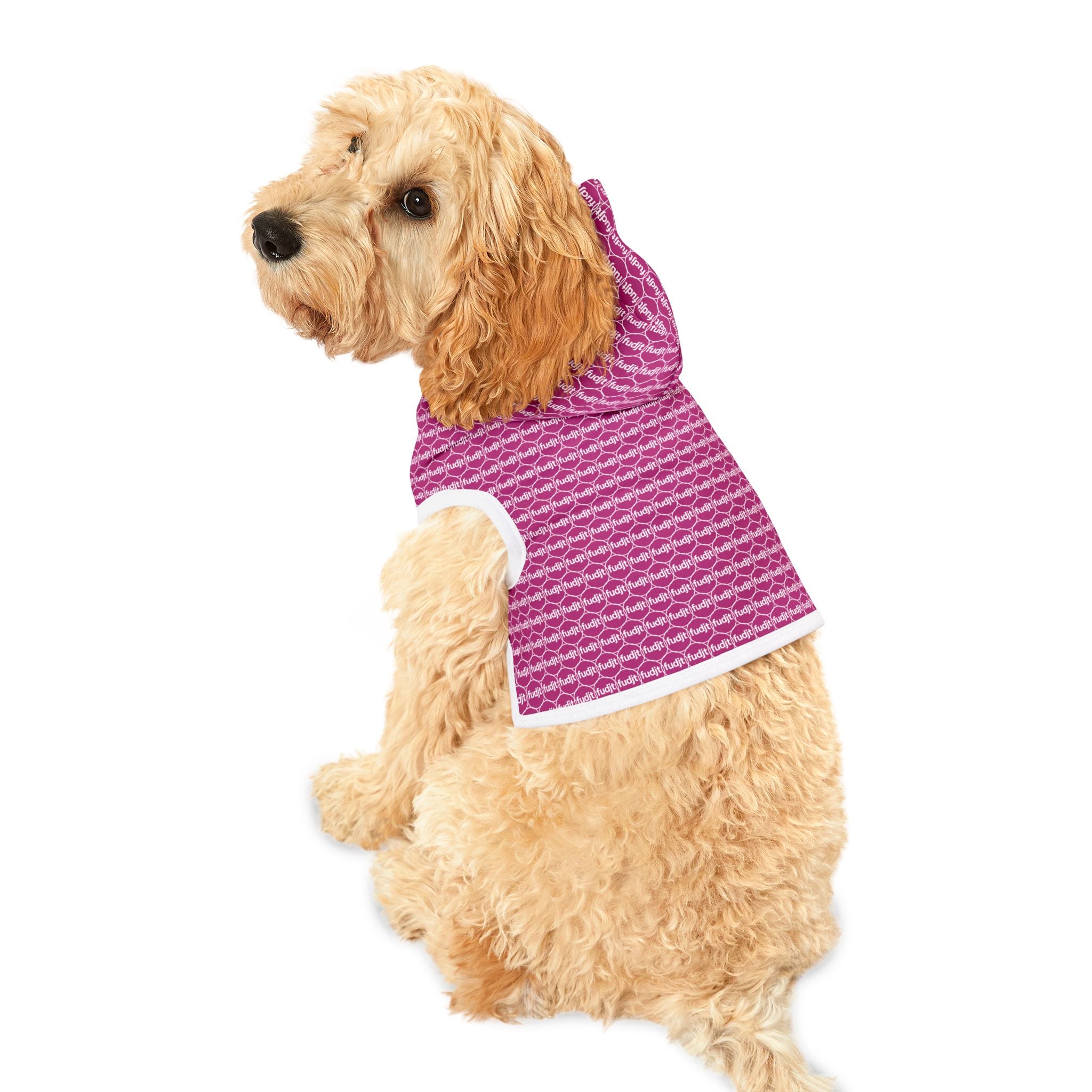 Pink fudjt Pet Hoodie | Unbroken Chain 1.25 | 7 Sizes