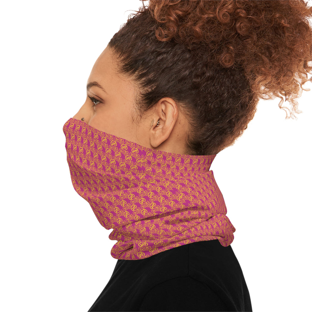 Pink Golden fudjt No Kings .5 Neck Gaiter