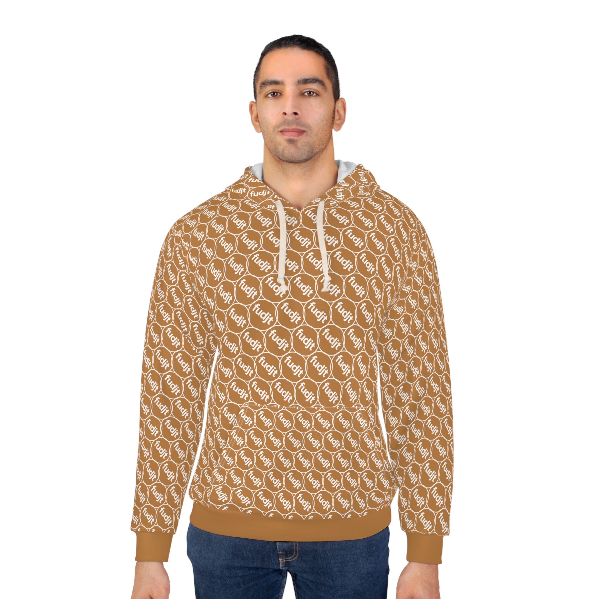 Light Brown fudjt Unbroken Chain Hoodie | All Over 2.5-45
