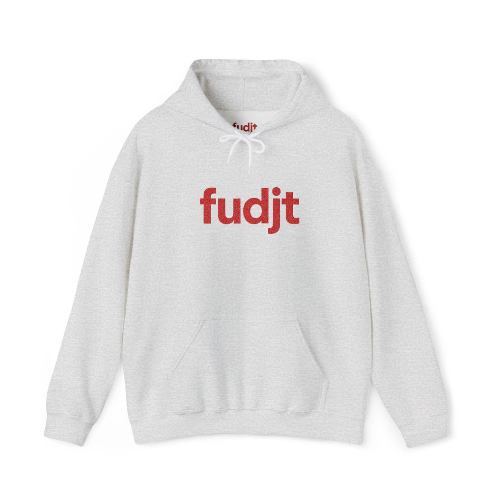 Red fudjt Embroidered Heavy Blend Hooded Sweatshirt | 15 Colors | Stand For Something.