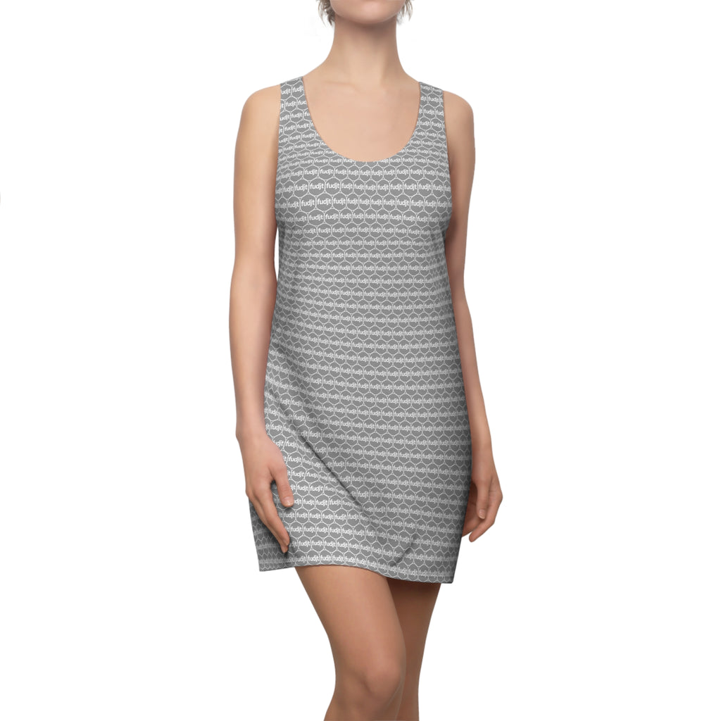 Gray fudjt Unbroken Chain 1.25 Chic Racerback Dress