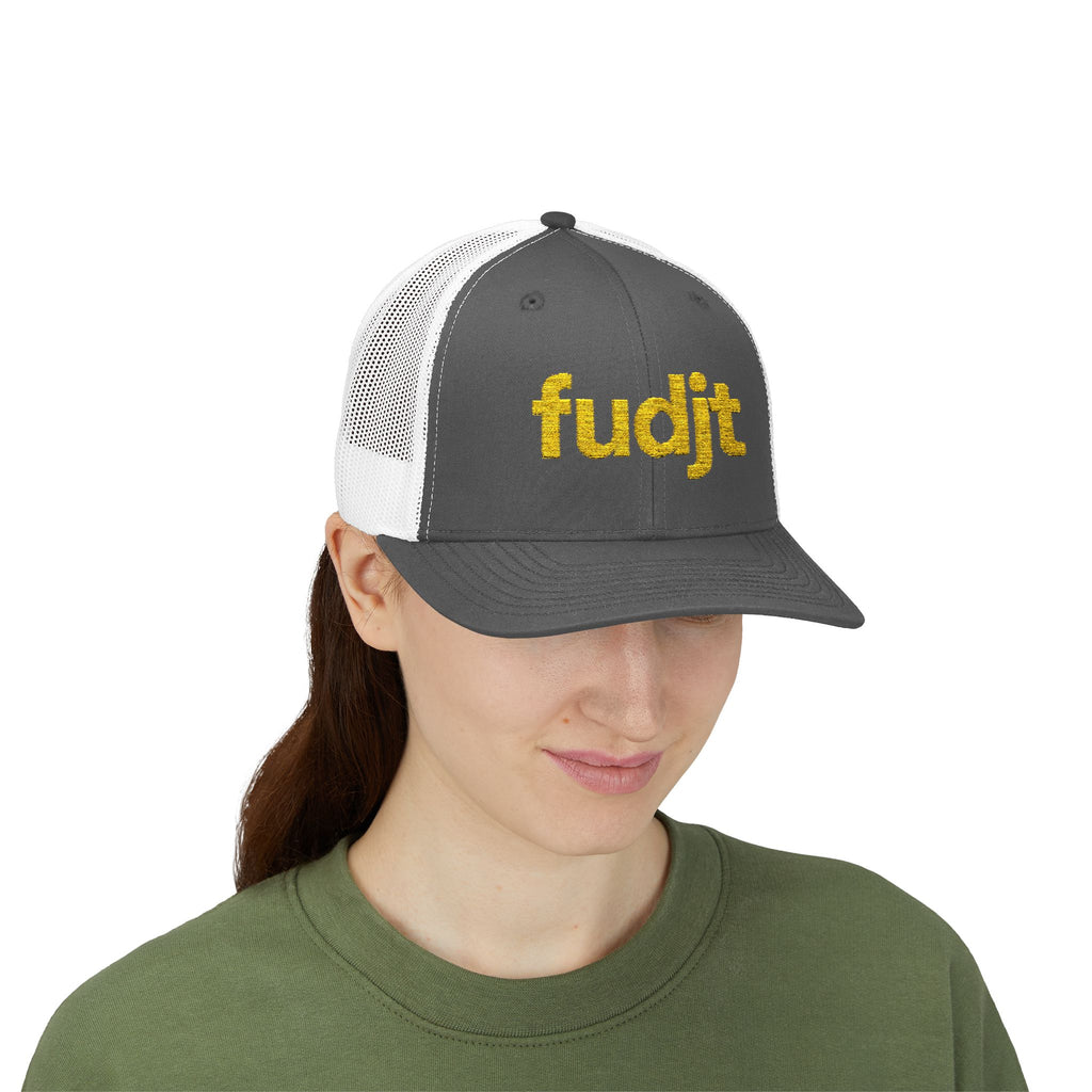 Gold fudjt logo Snapback Trucker Cap | 6 Colors