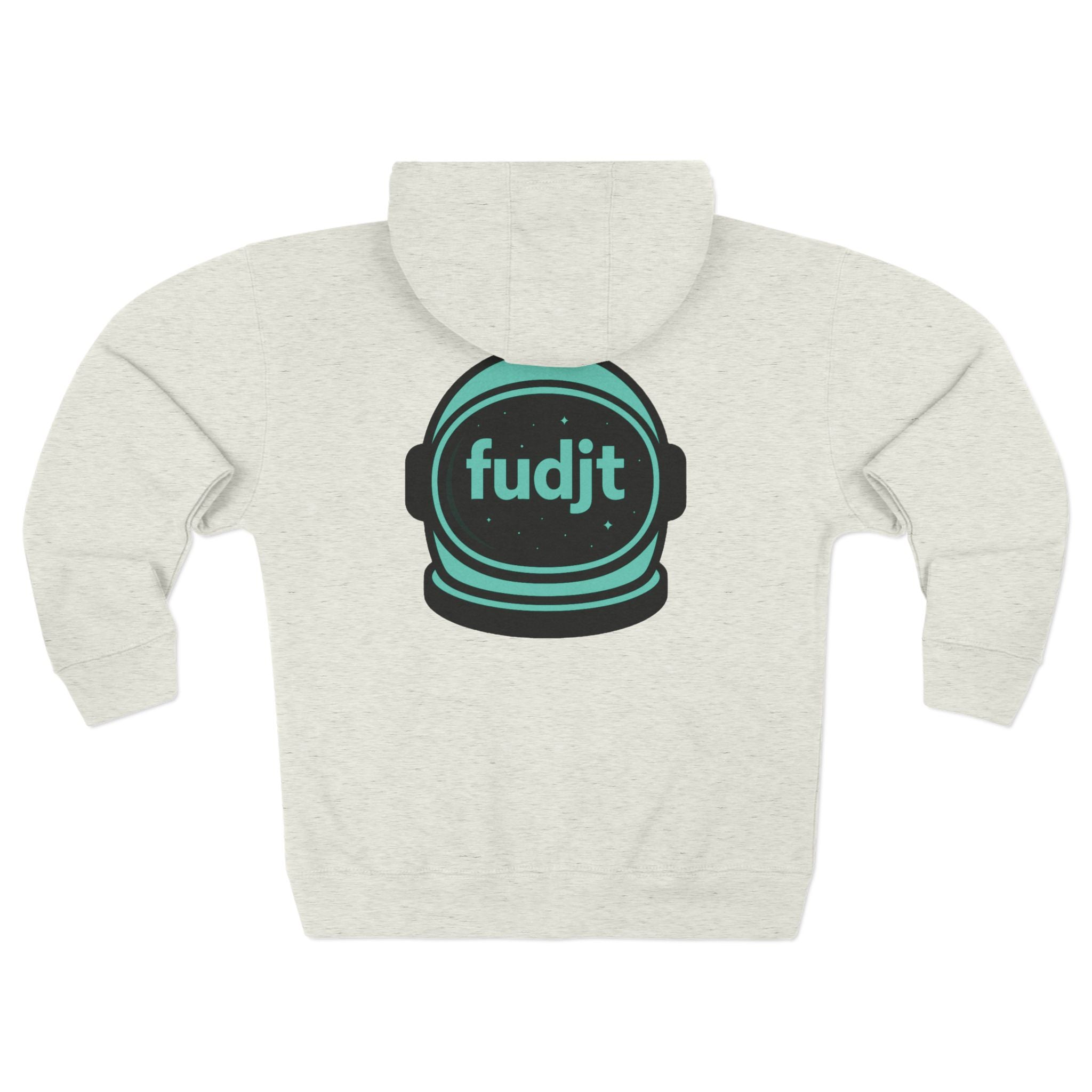 Zip Hoodie with Green Space fudjt | Front & Back Graphic | 9 Colors