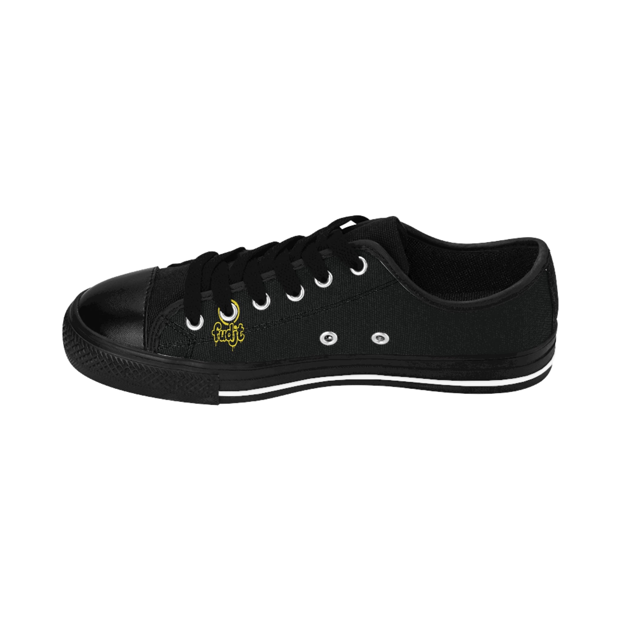 Black Golden fudjt No Kings Street Style Sneakers | Men & Boys 1.5 Low Top