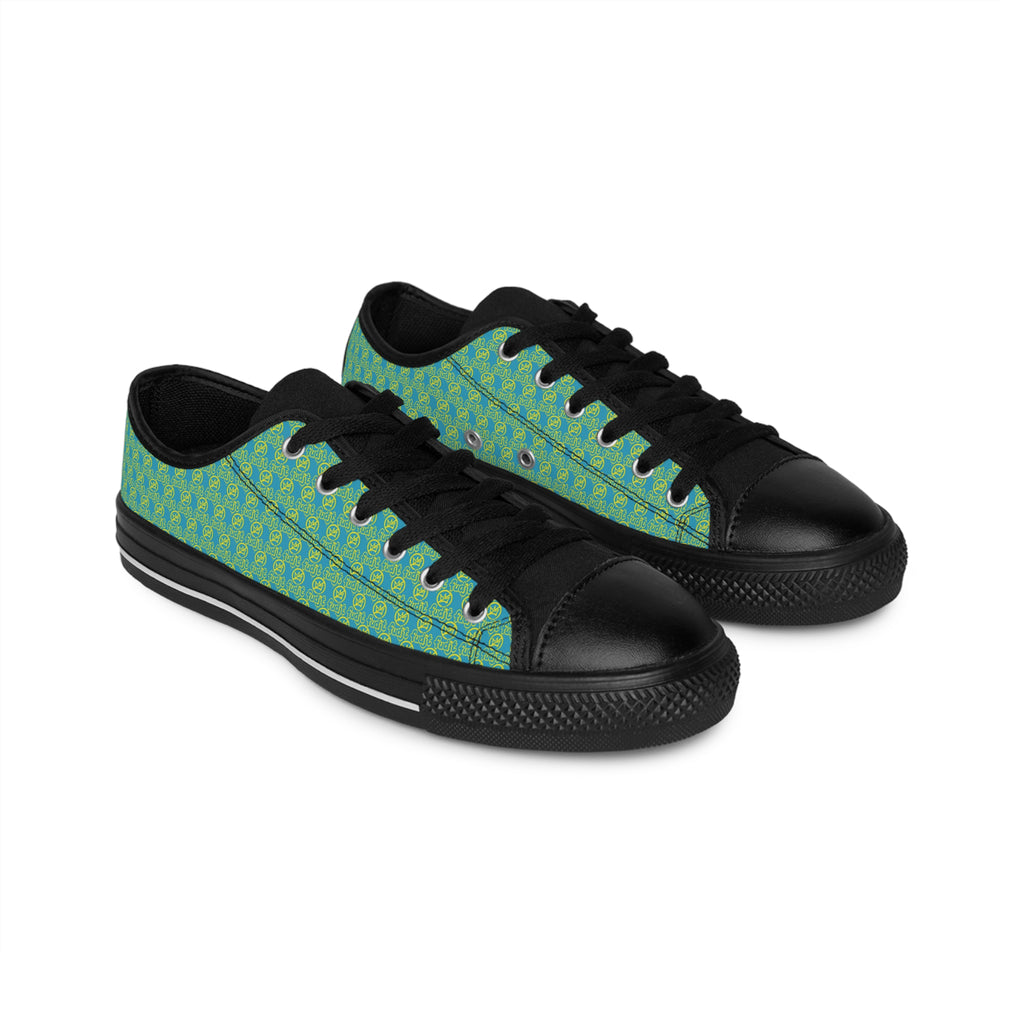 Turquoise Golden fudjt No Kings Street Style Sneakers | Men & Boys All Over .5 Low Top