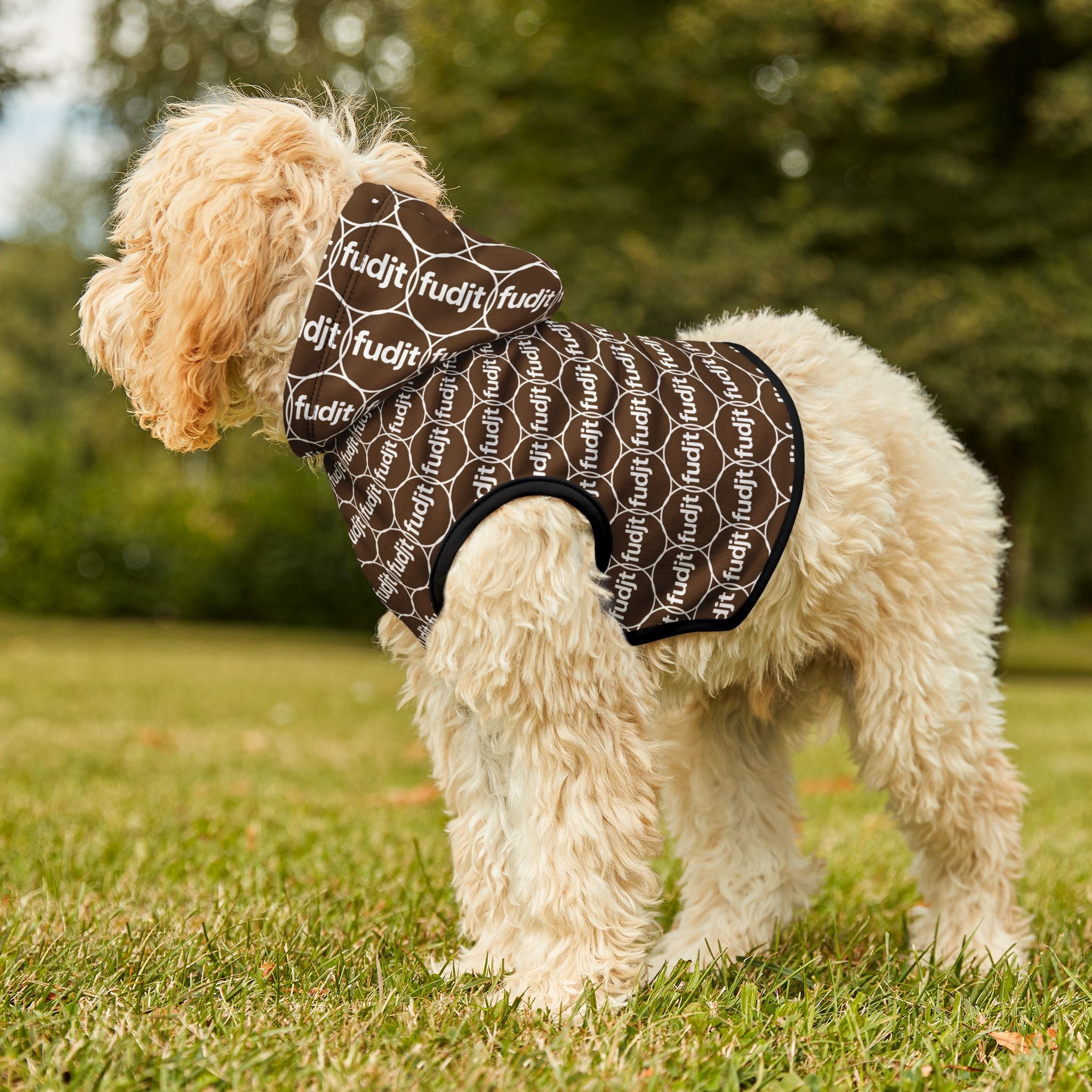 Brown fudjt Pet Hoodie | Unbroken Chain 2.5 | 7 Sizes