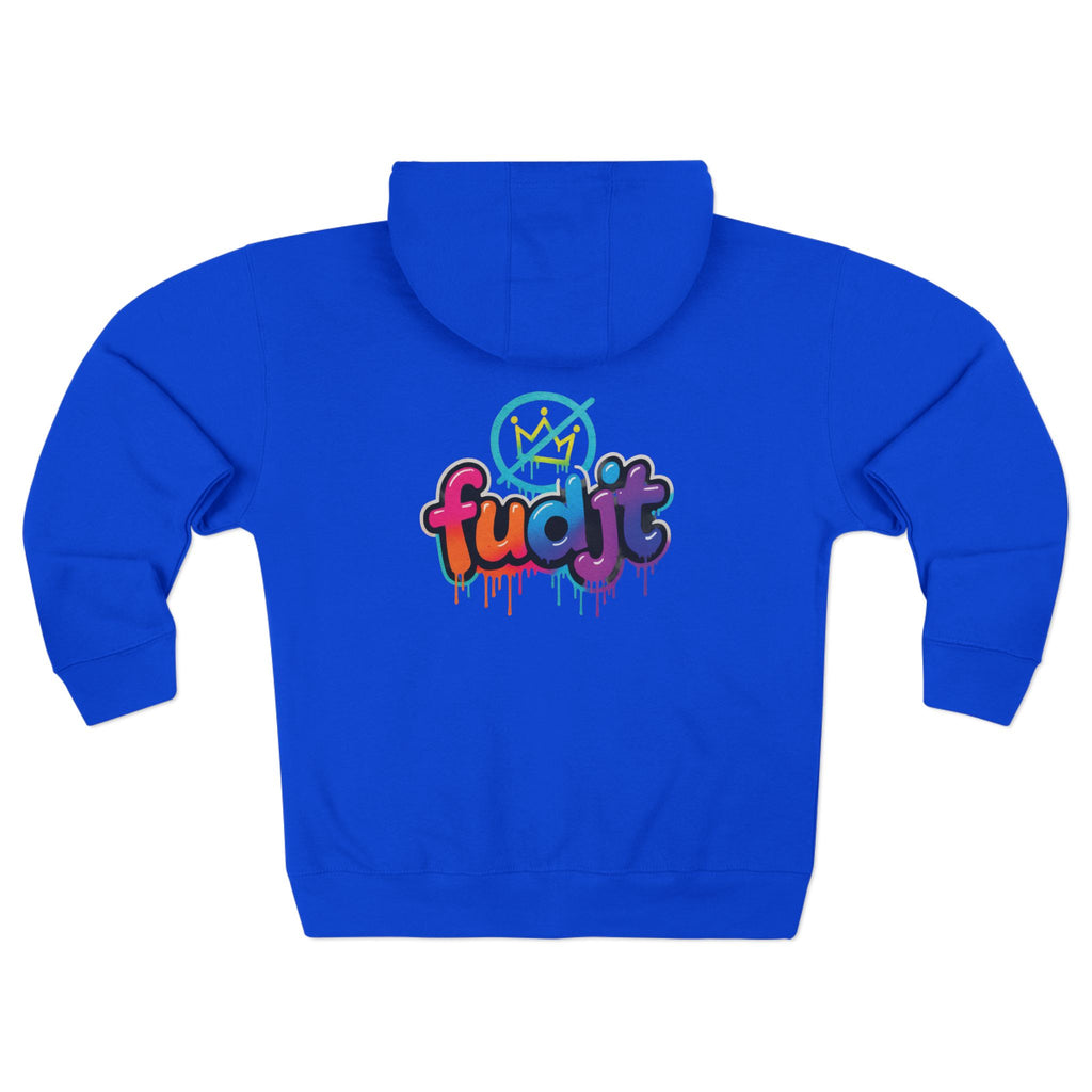 fudjt No Kings Clown Town Zip Hoodie | BOLD Backside | 5 Colors