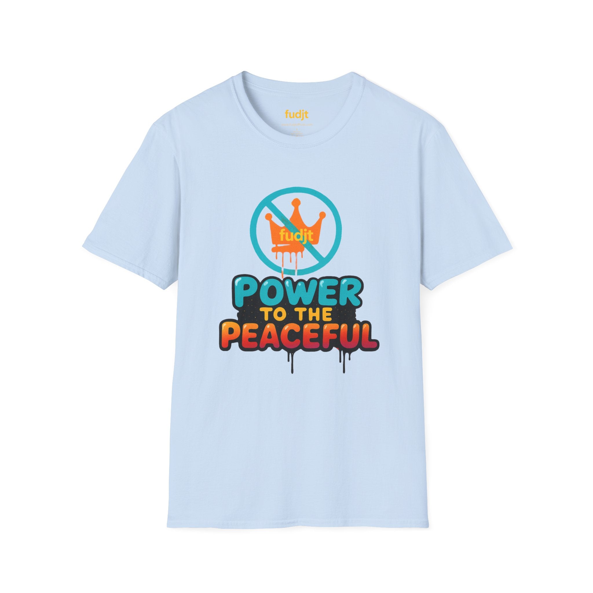 fudjt No Kings Power To The Peaceful Tee | 10 Colors