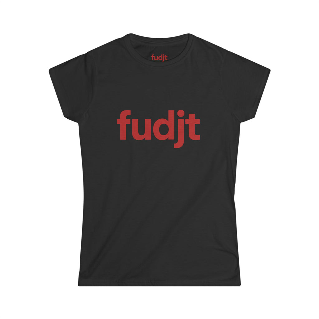 Women's Red fudjt logo Comfy Stylie Tee | 11 Colors