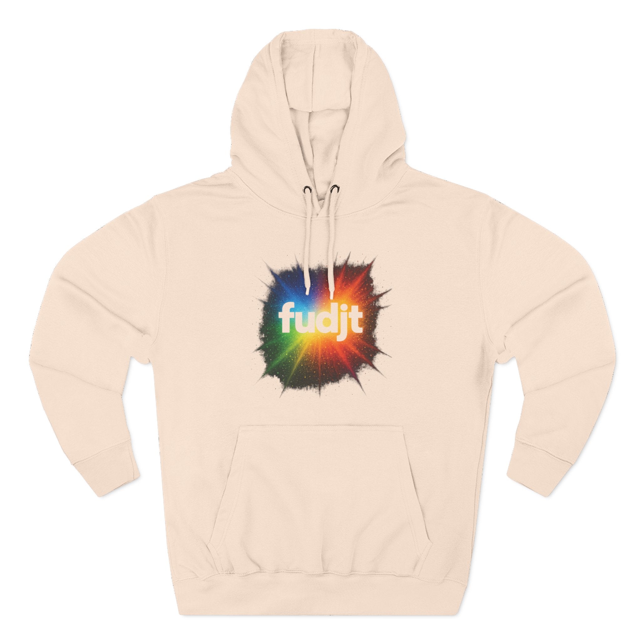 fudjt Burst of Empowerment Hoodie – Premium Fleece Pullover with Explosion of Color | 14 Colors