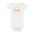 Orange fudjt Circle Baby Onesie | 4 Colors