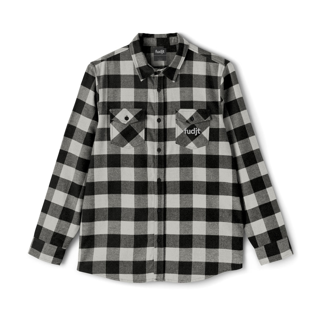 Flannel Shirt | Cozy Gray fudjt logo | 4 Colors