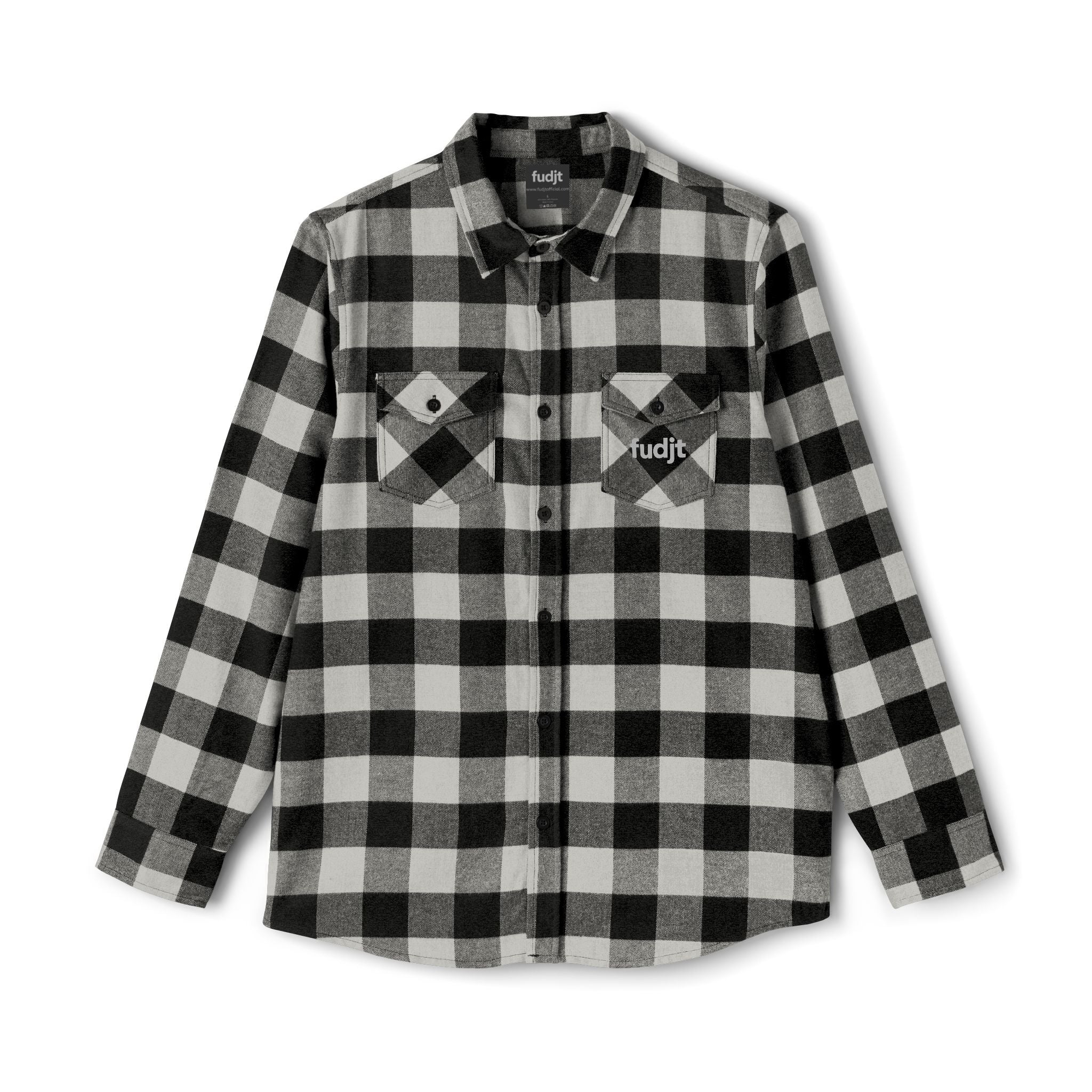 Flannel Shirt | Cozy Gray fudjt logo | 4 Colors
