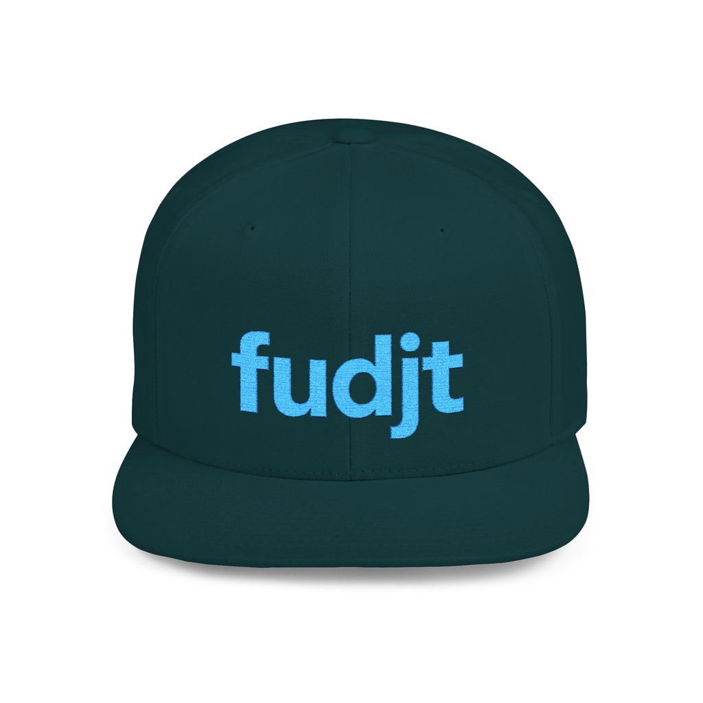 Stylish Flat Bill Snapback Turquoise fudjt Streetwear Logo Cap | 12 Colors