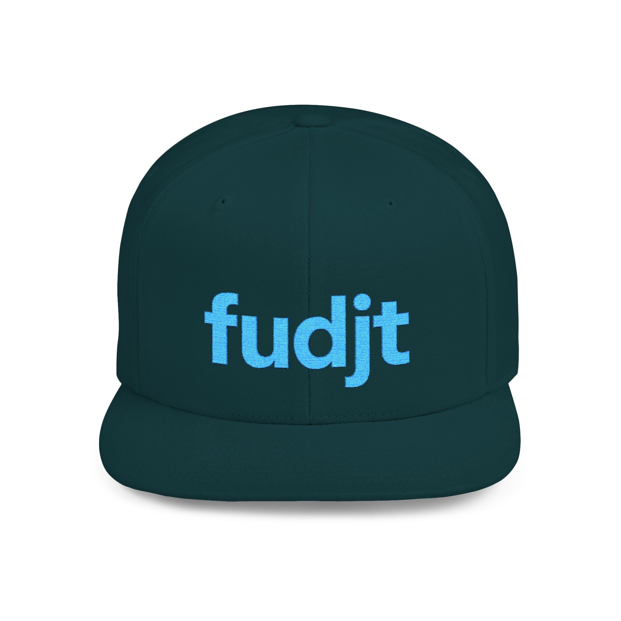 Stylish Flat Bill Snapback Turquoise fudjt Streetwear Logo Cap | 12 Colors