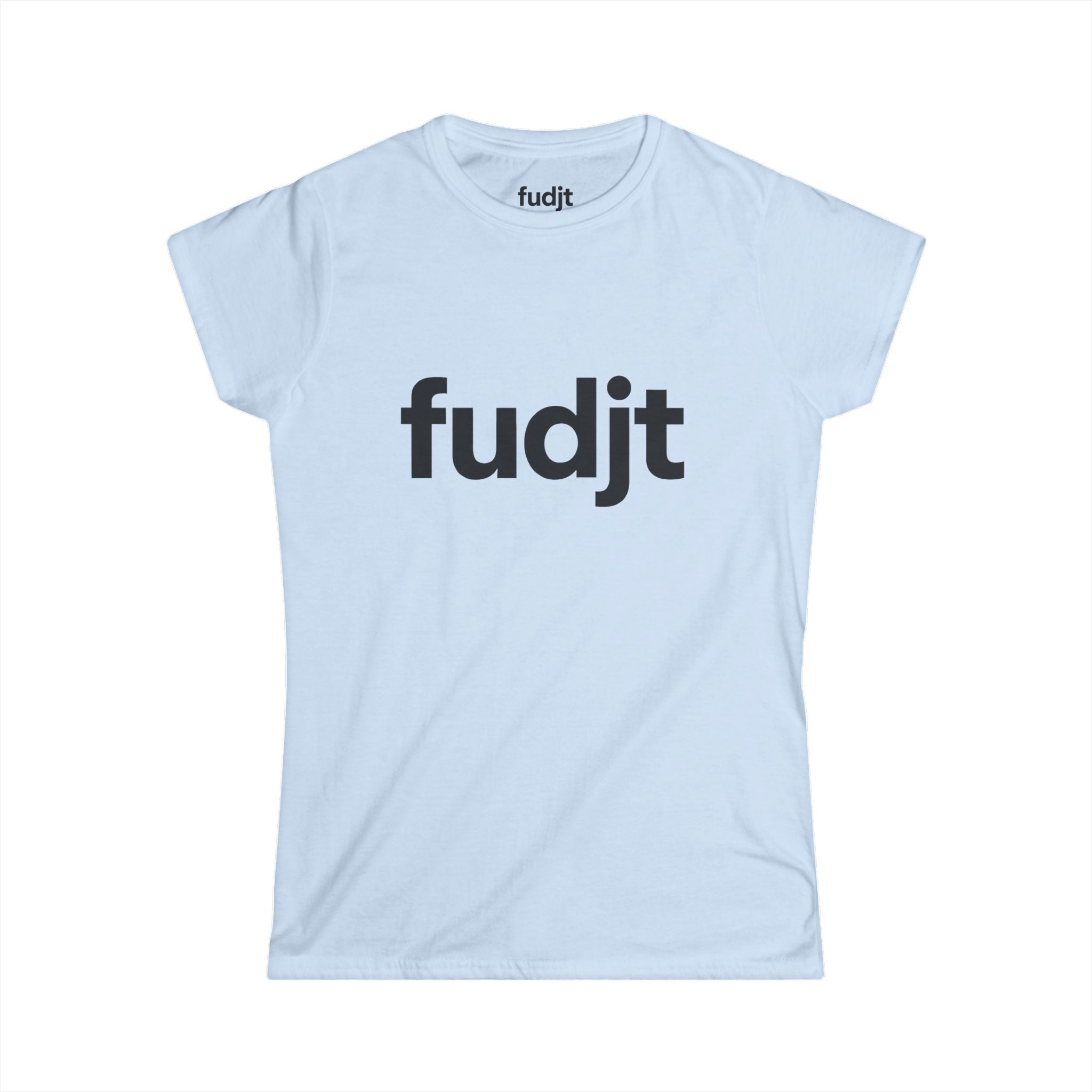 Women's Black fudjt logo Comfy Stylie Tee | 12 Colors