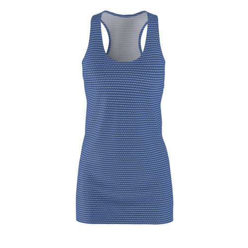 Dark Blue fudjt Unbroken Chain .5 Chic Racerback Dress