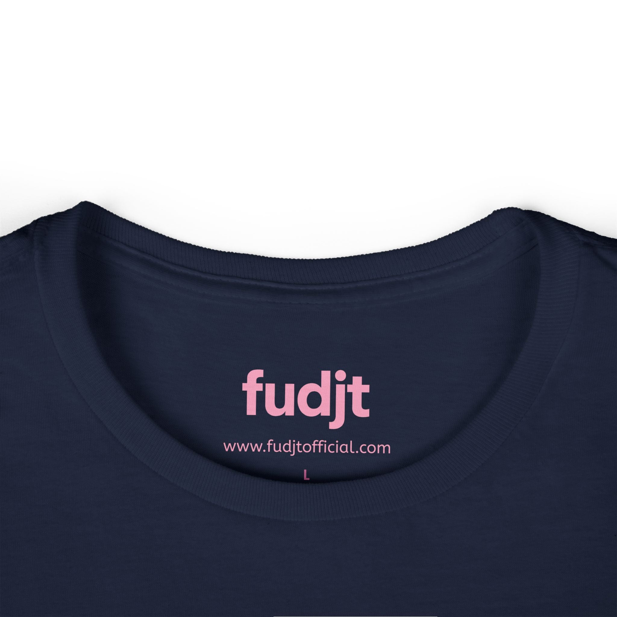 Women's Pink fudjt logo Comfy Stylie Tee | 12 Colors