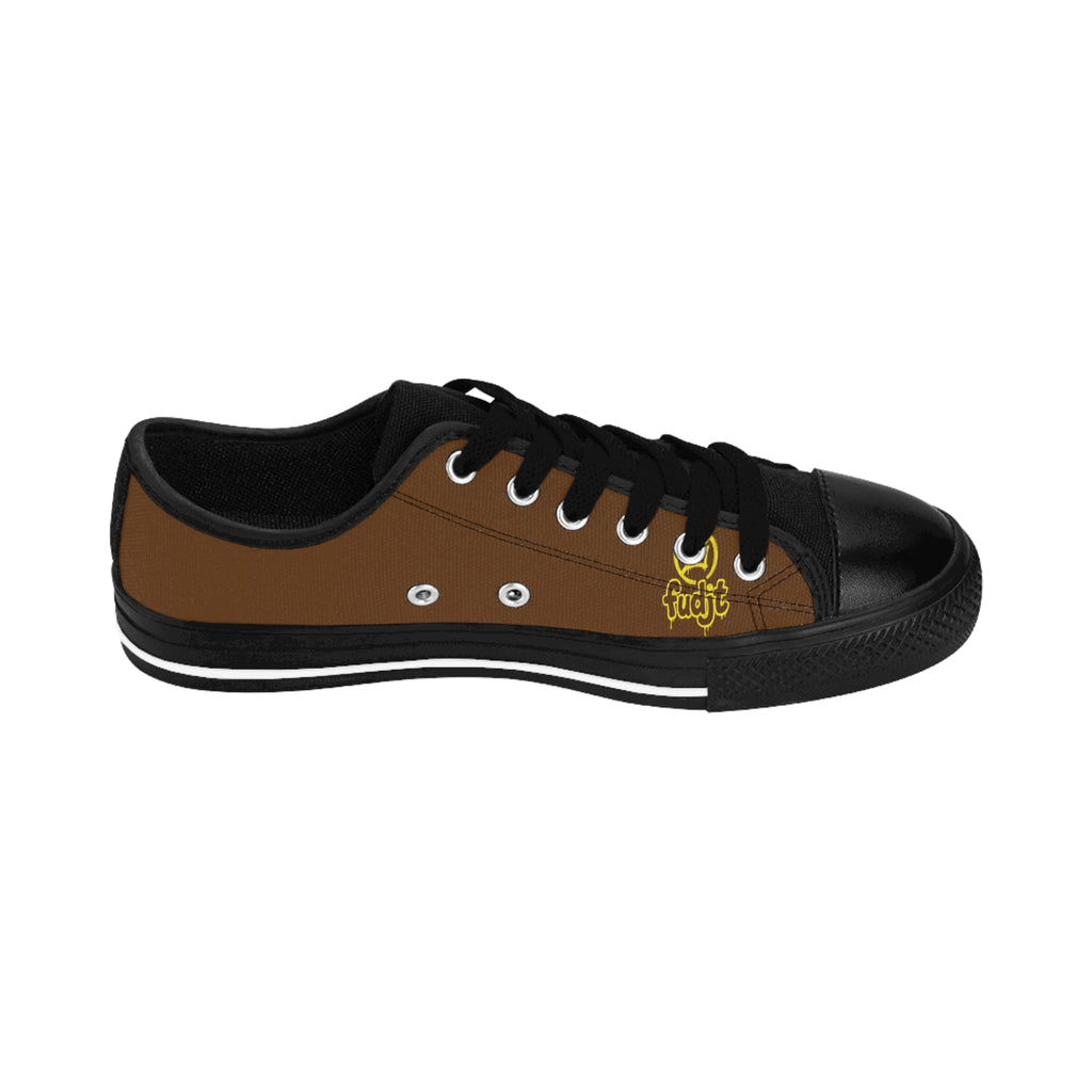 Brown Golden fudjt No Kings Street Style Sneakers | Women & Girls 1.5 Low Top
