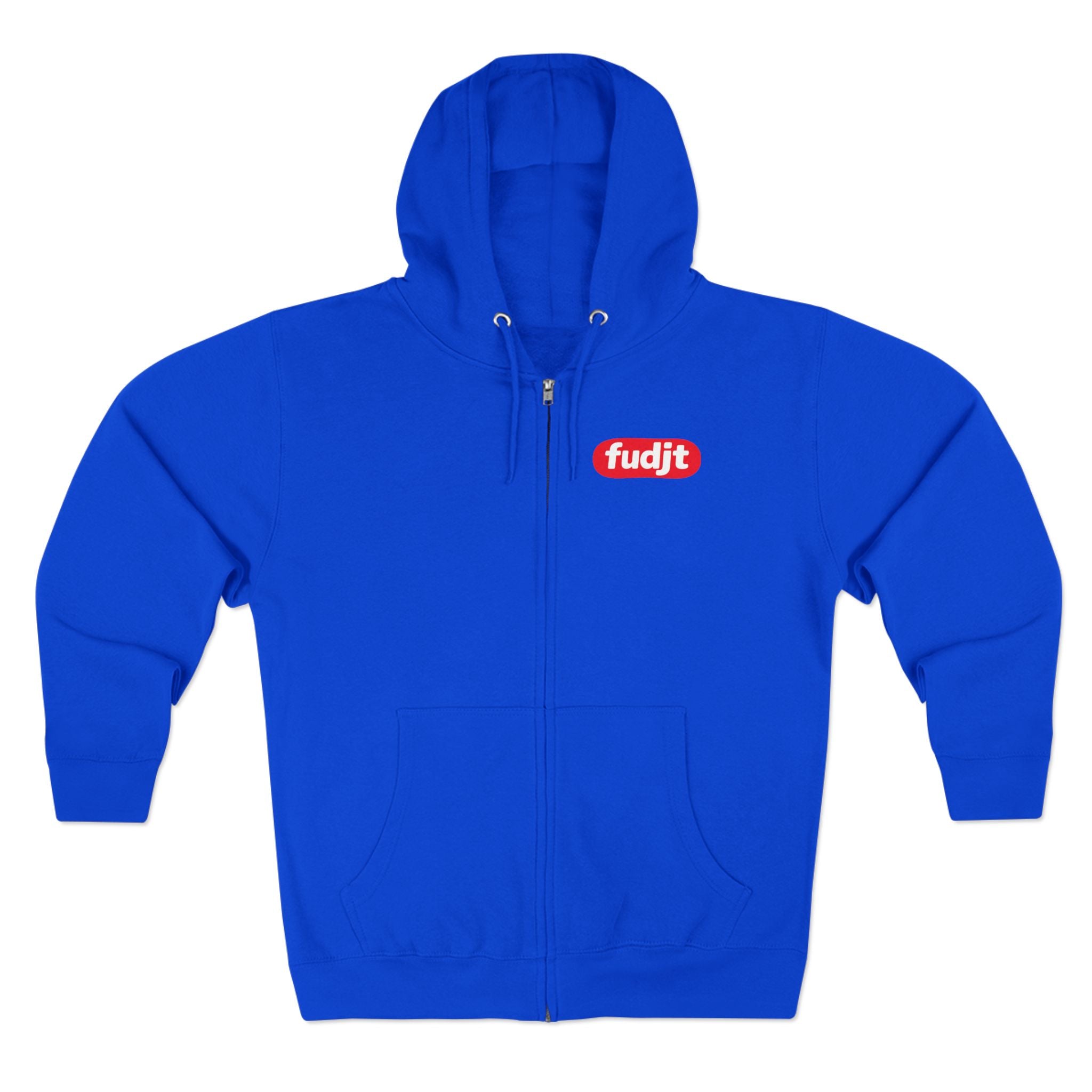 fudjt Anti-Supremacy Red Badge Zip Hoodie | Front & Back Graphic | 8 Colors