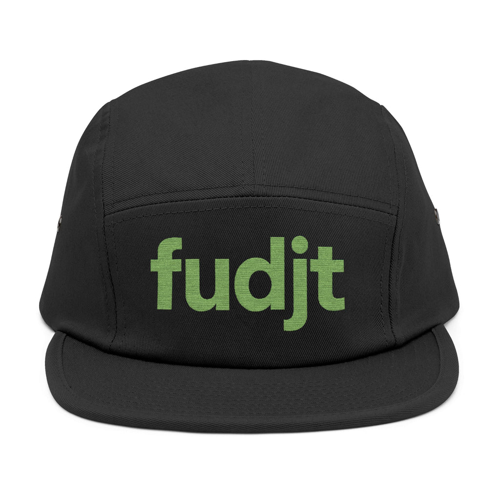 Embroidered 5 Panel Cap - Green fudjt Logo - 7 Colors