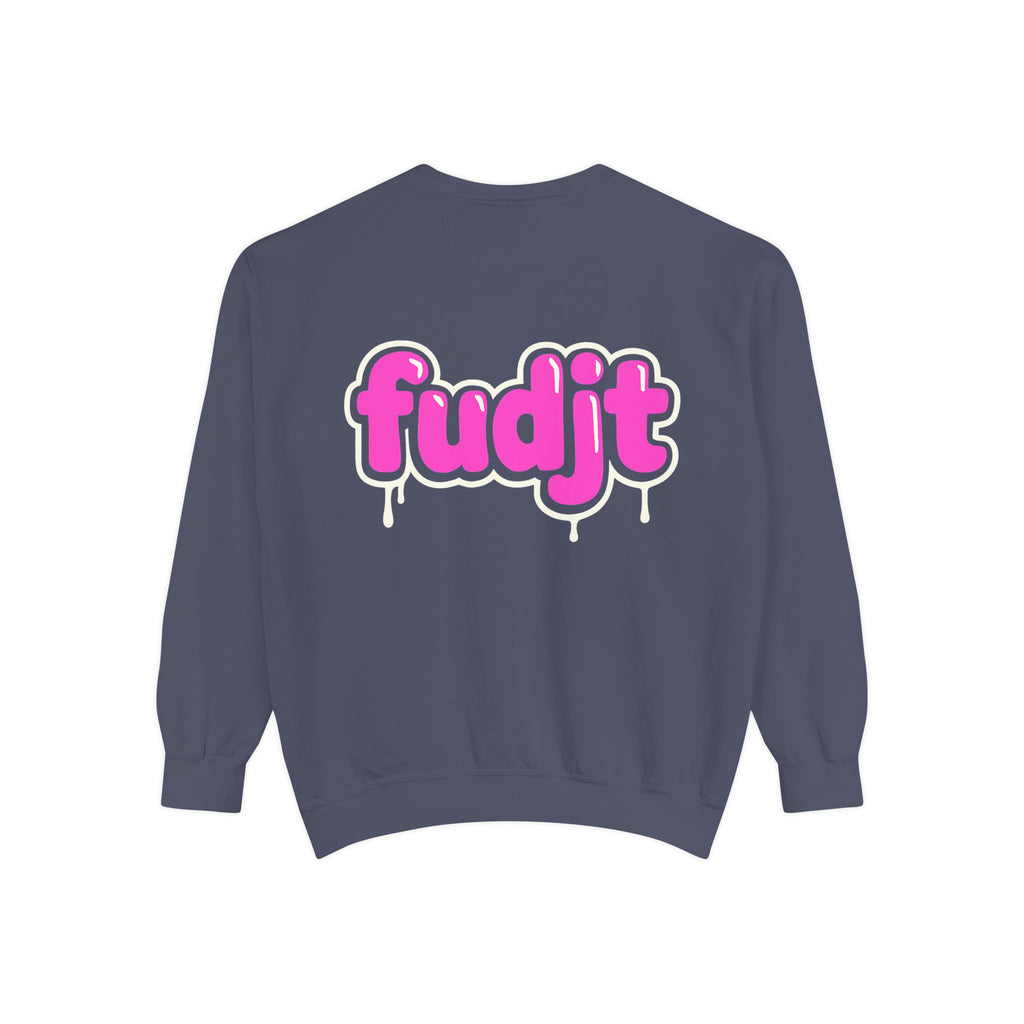 Rebel Loon fudjt Retro Wildlife Crewneck, Bold Pink Drip Backside | 14 Colors