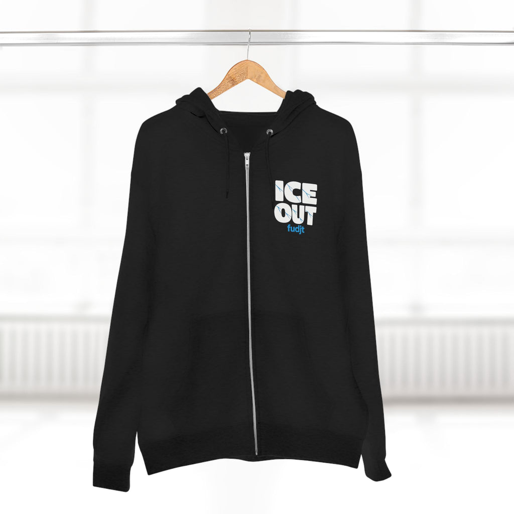 ICE Out fudjt Zip Hoodie | Front & Back Graphic | 7 Colors