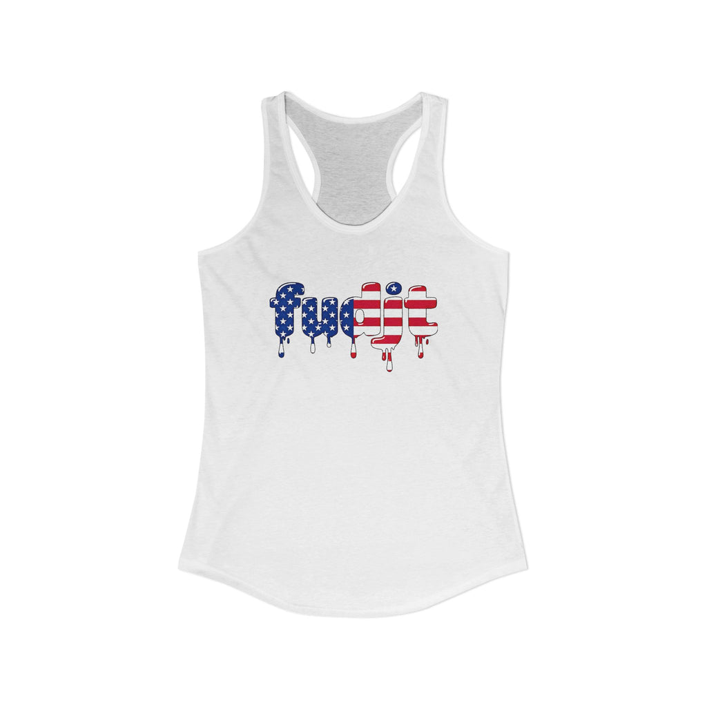 fudjt Stars & Stripes Women's Racerback Tank | 5 Colors