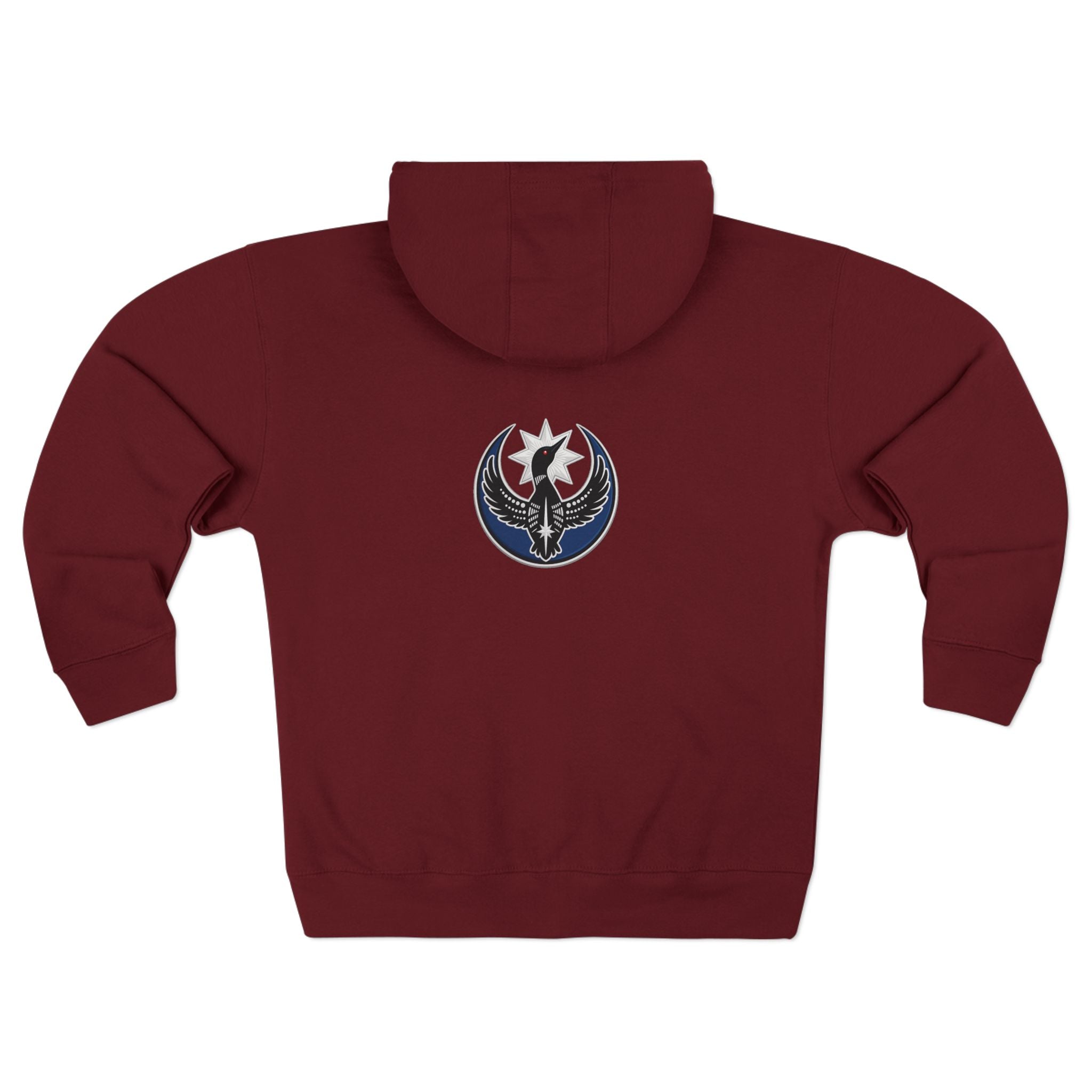 MN Rebel Loon Especial fudjt Zip Hoodie | Front & Back Graphic | 7 Colors