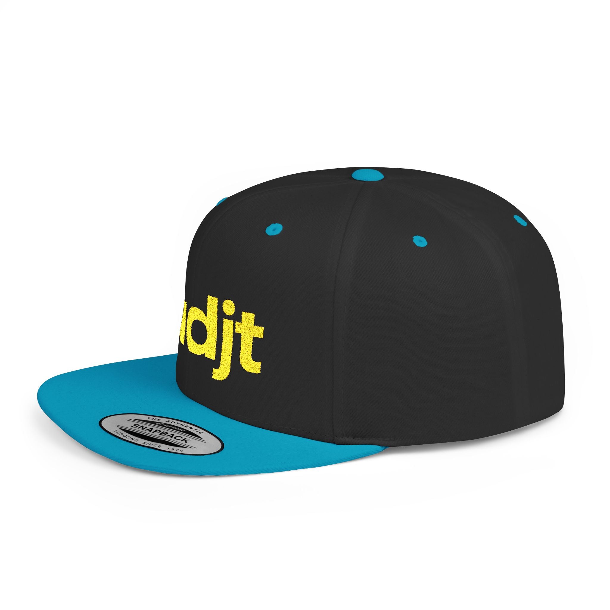 Stylish Flat Bill Snapback Gold fudjt Streetwear Logo Cap | 11 Colors