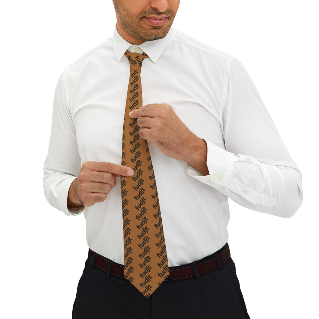 Light Brown Black fudjt 45-50 Fine Necktie