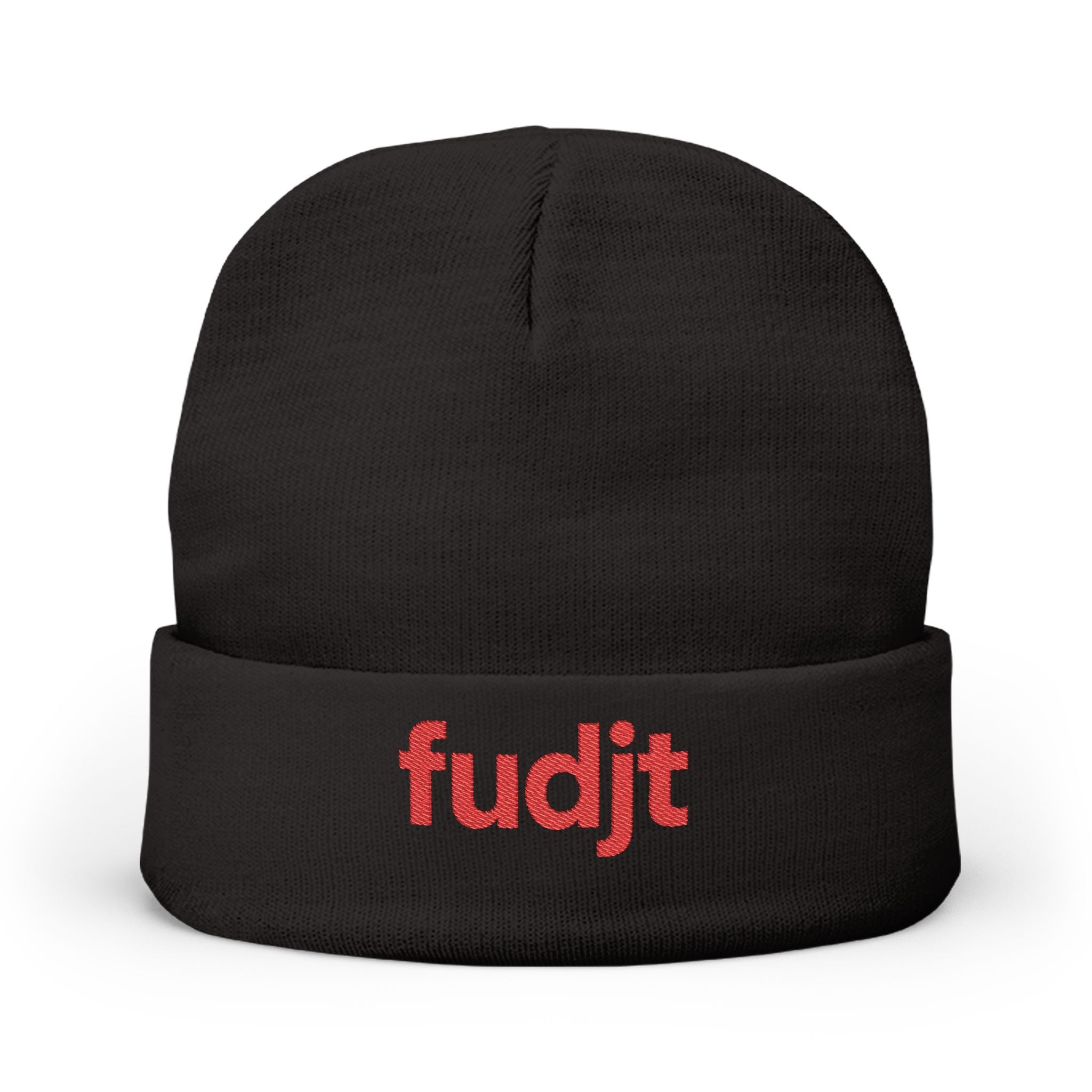 Stylish & Cozy fudjt Knit Beanie | Red Embroidery | 5 Colors