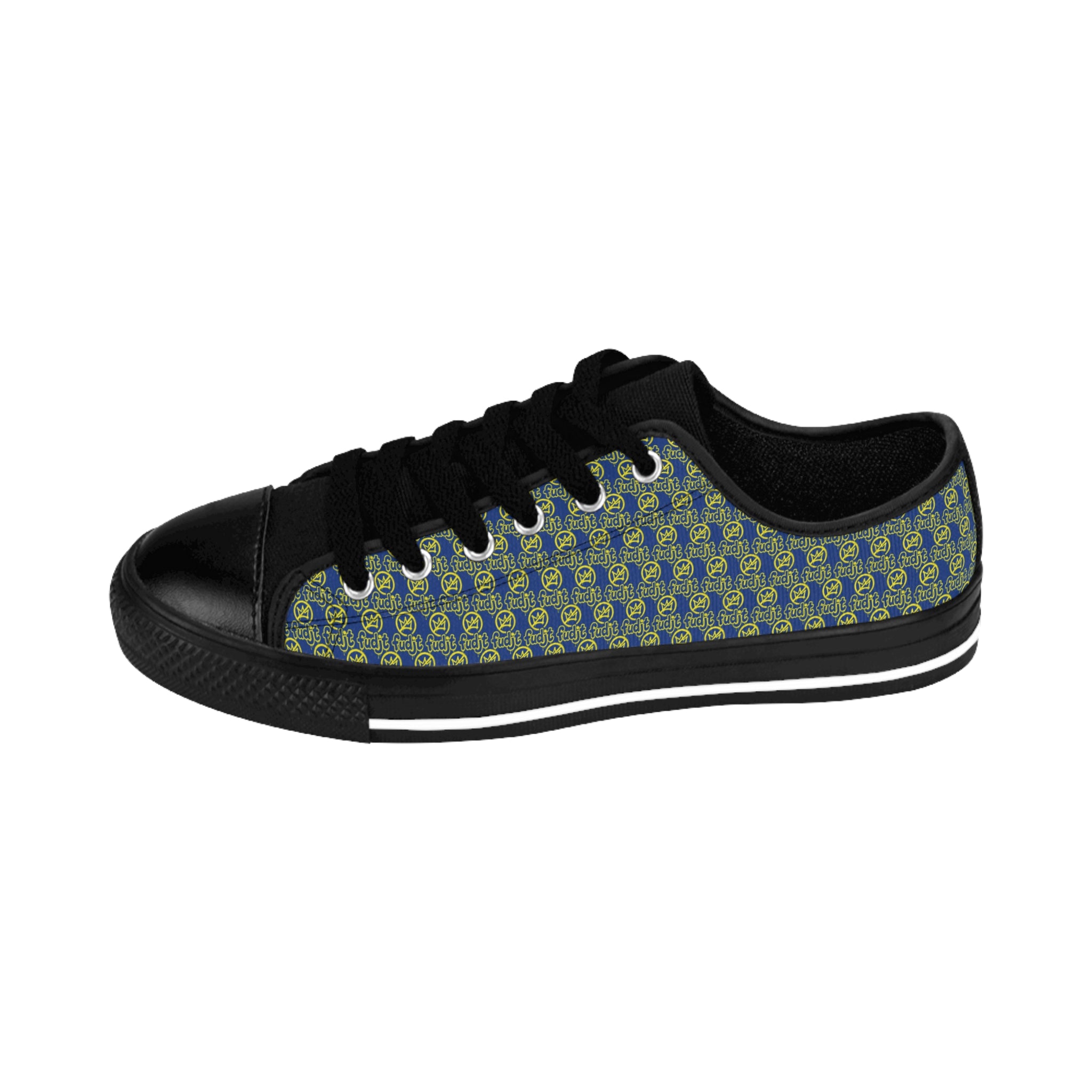 Dark Blue Golden fudjt No Kings Street Style Sneakers | Men & Boys All Over .5 Low Top