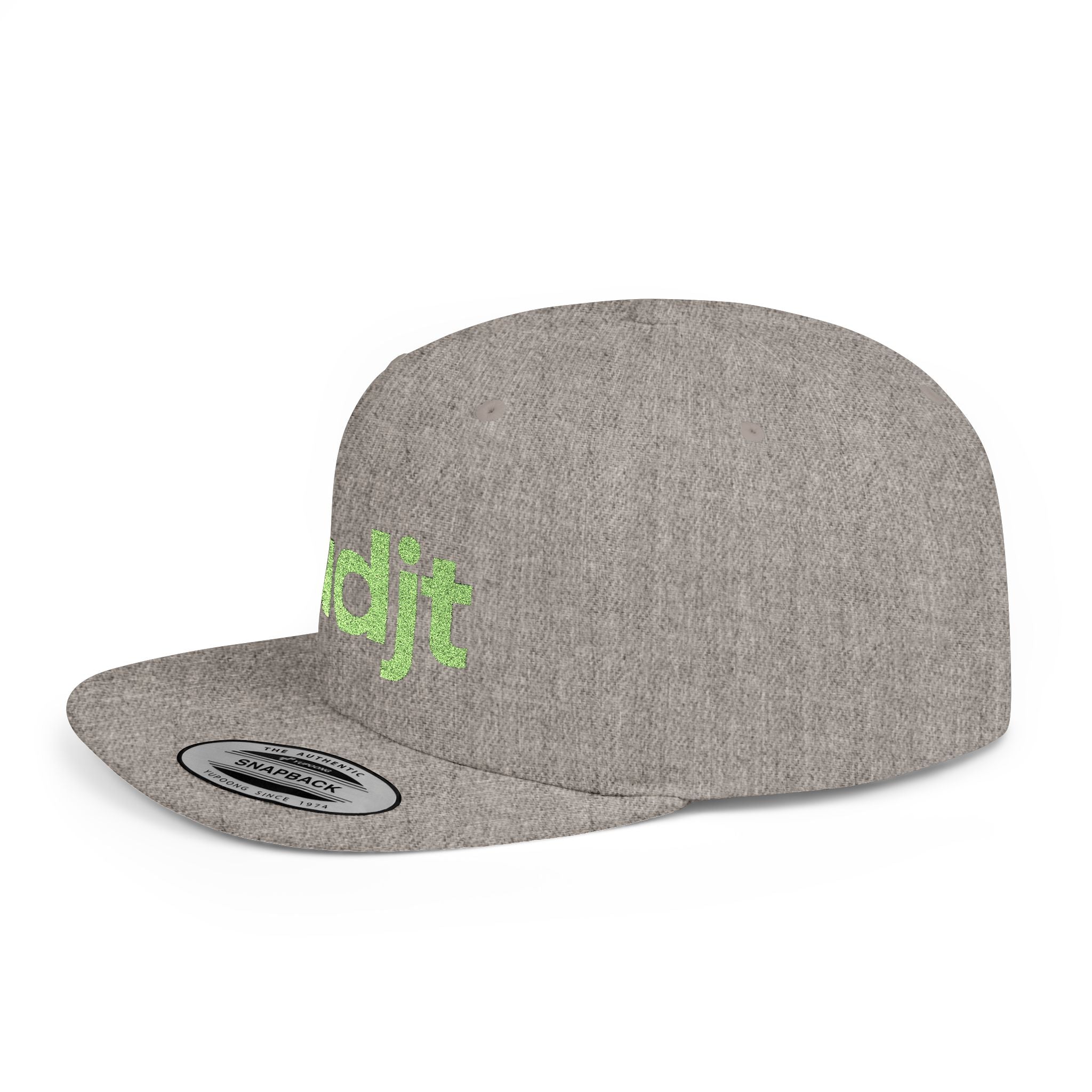 Stylish Flat Bill Snapback Green fudjt Streetwear Logo Cap | 11 Colors
