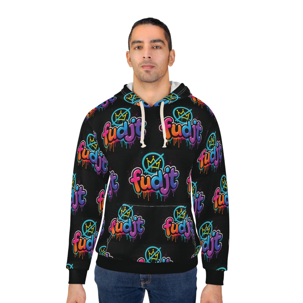 fudjt No Kings Clown Town Hoodie | All Over Black v1-10