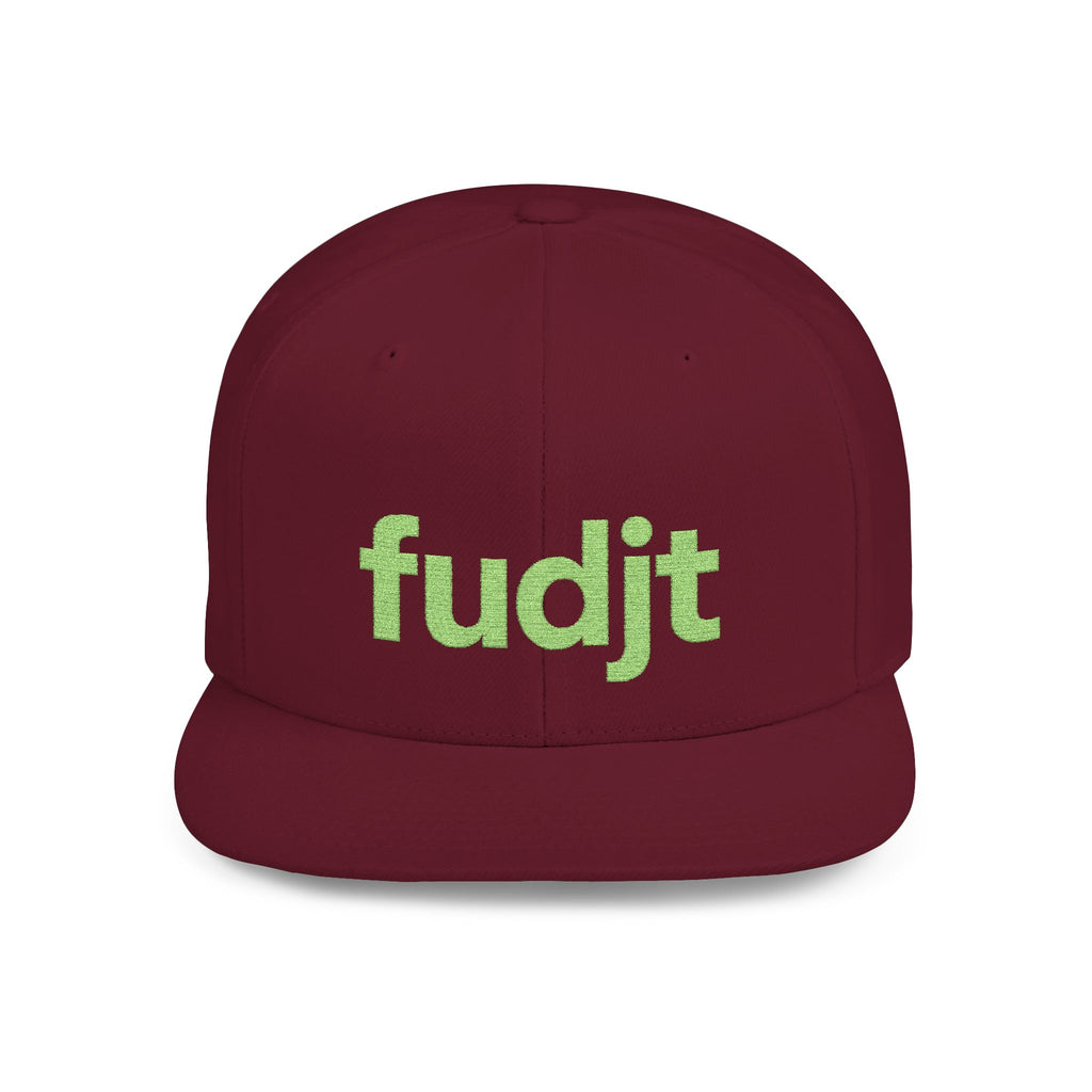 Stylish Flat Bill Snapback Green fudjt Streetwear Logo Cap | 11 Colors