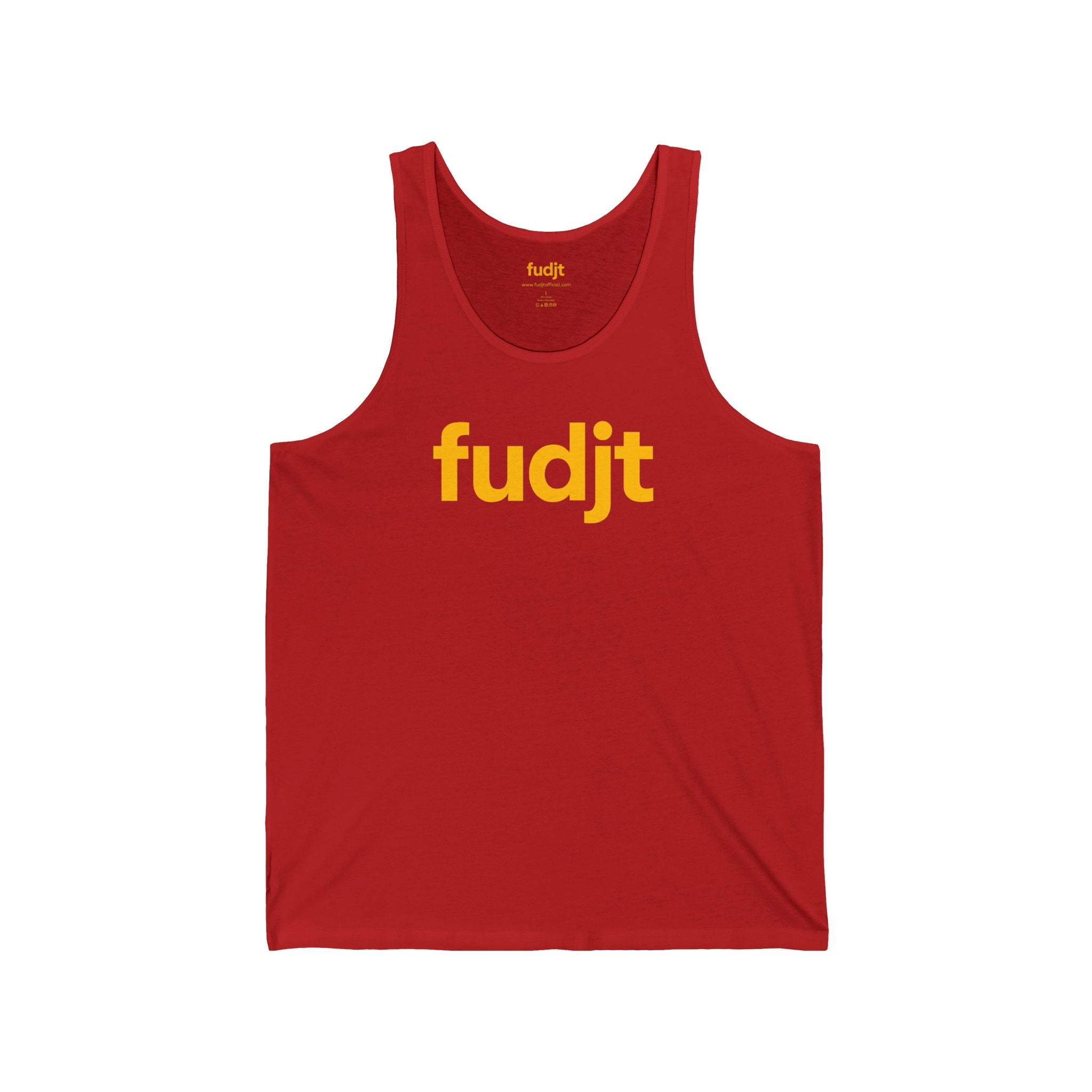 Gold fudjt logo - Unisex Jersey Tank | 6 Colors
