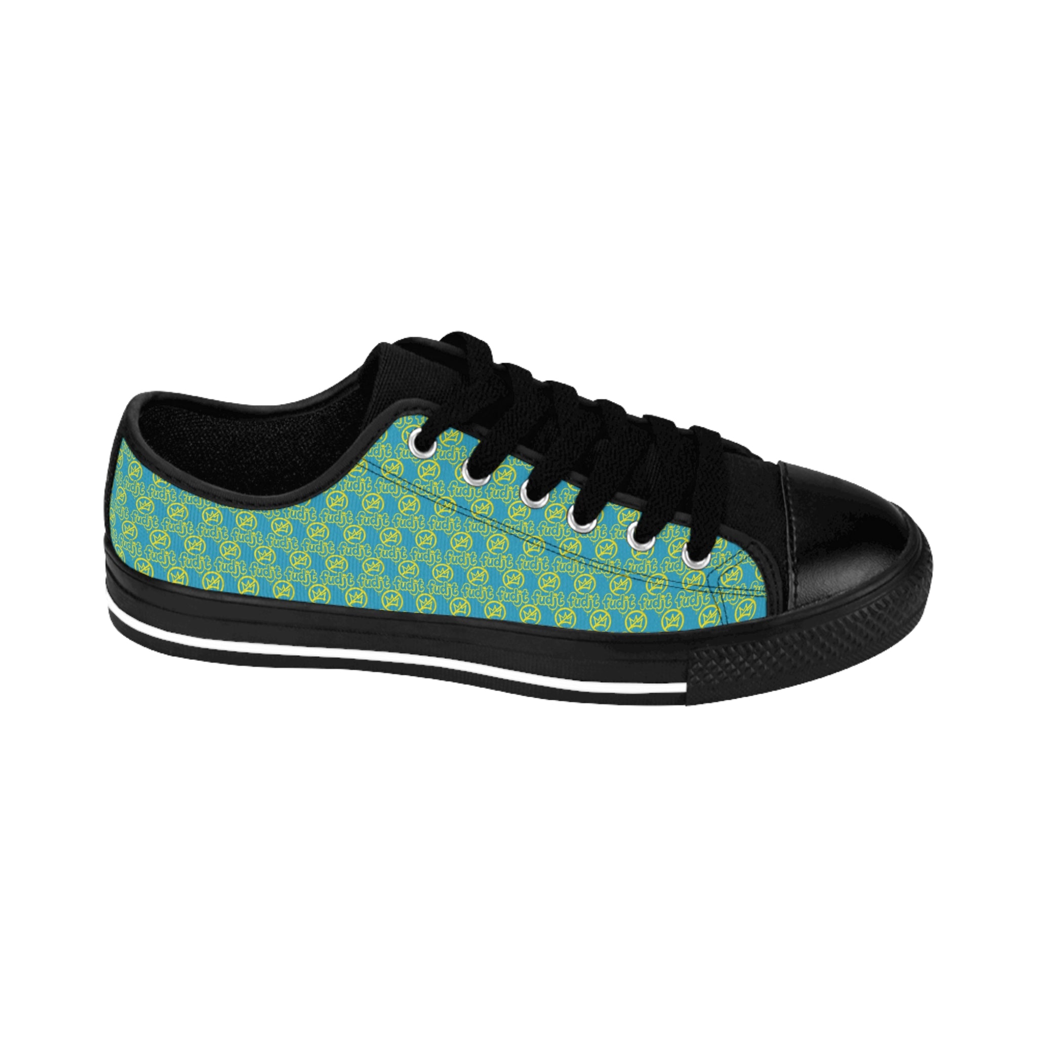 Turquoise Golden fudjt No Kings Street Style Sneakers | Women & Girls All Over .5 Low Top