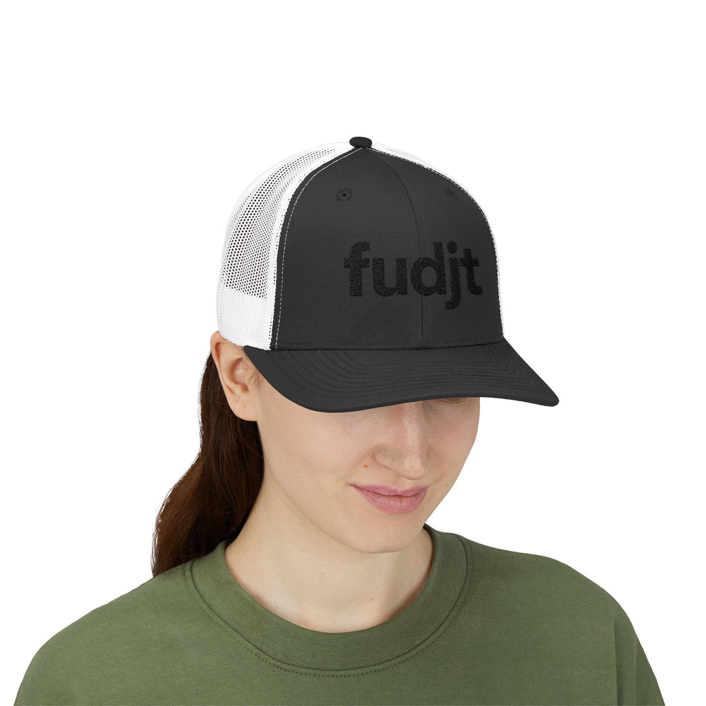 Black fudjt logo Snapback Trucker Cap | 6 Colors