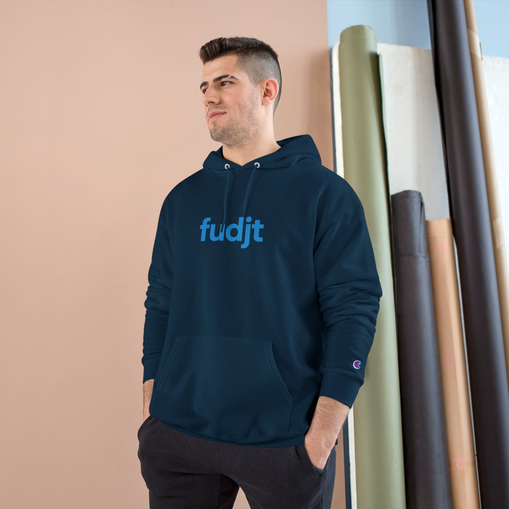 Monster Power Champion Hoodie - Retro Godzilla | fudjt vs. The Machine | Blue fudjt | 7 Colors