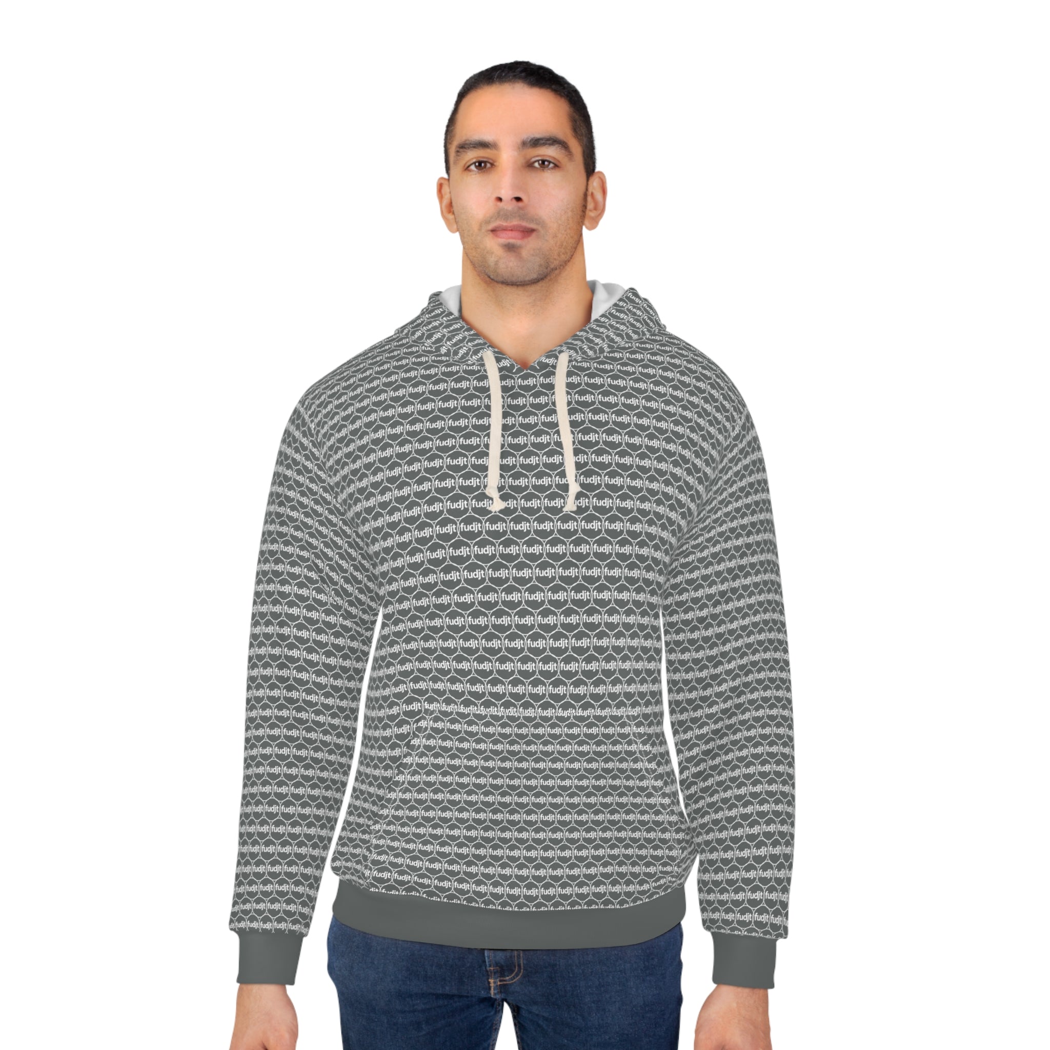 Dark Gray fudjt Unbroken Chain Hoodie | All Over 1.25
