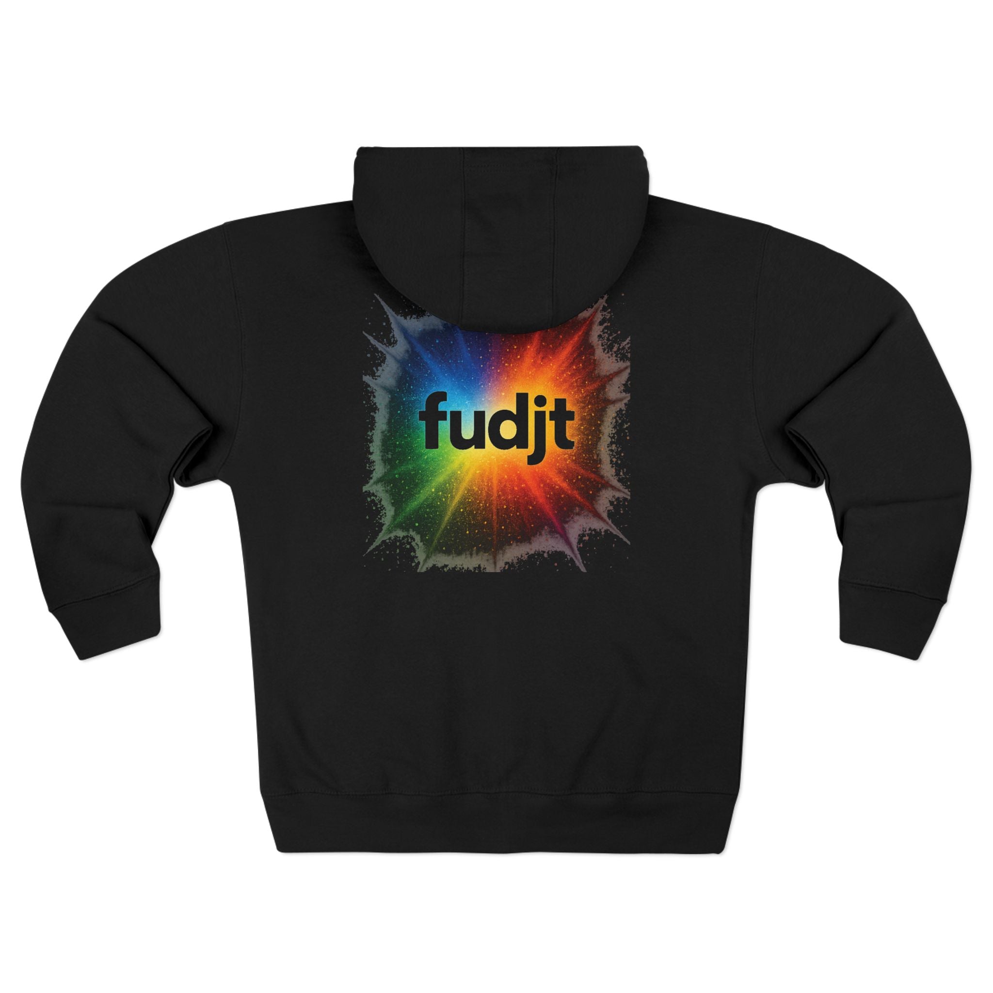 fudjt Burst of Empowerment Zip Hoodie | Front & Back Graphic | 8 Colors