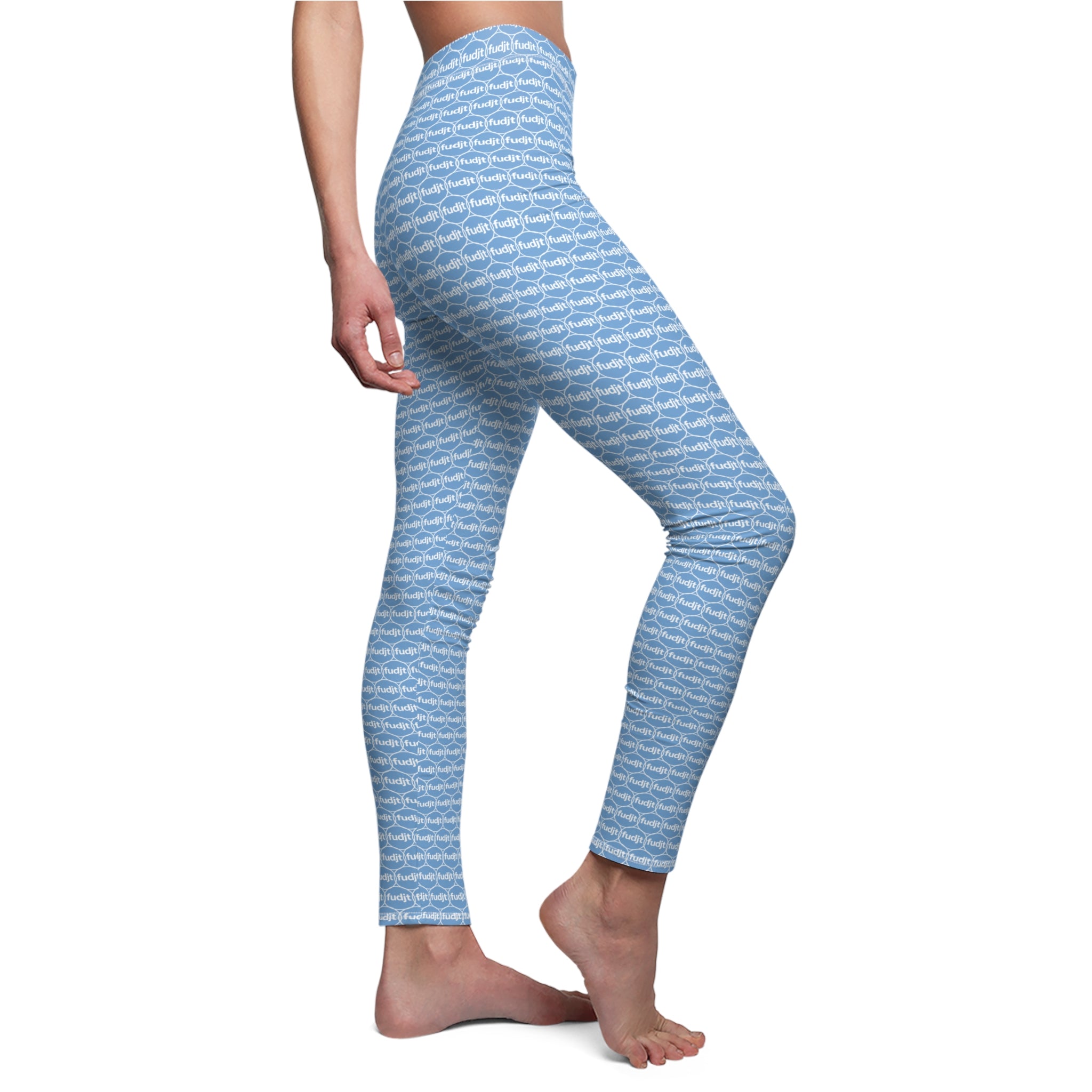 Light Blue fudjt Unbroken Chain 1.25 Casual Leggings