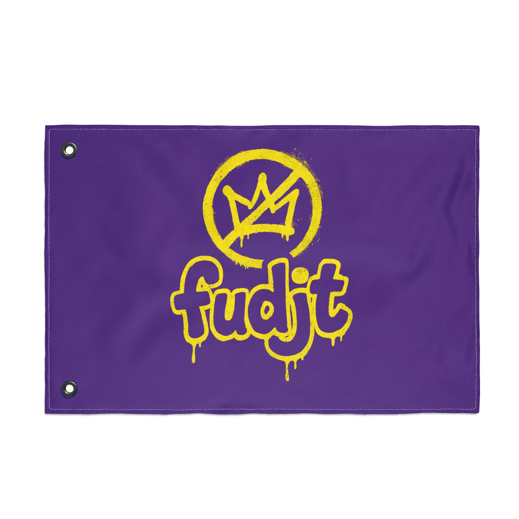 Golden fudjt No Kings Purple Flag | 3 Sizes