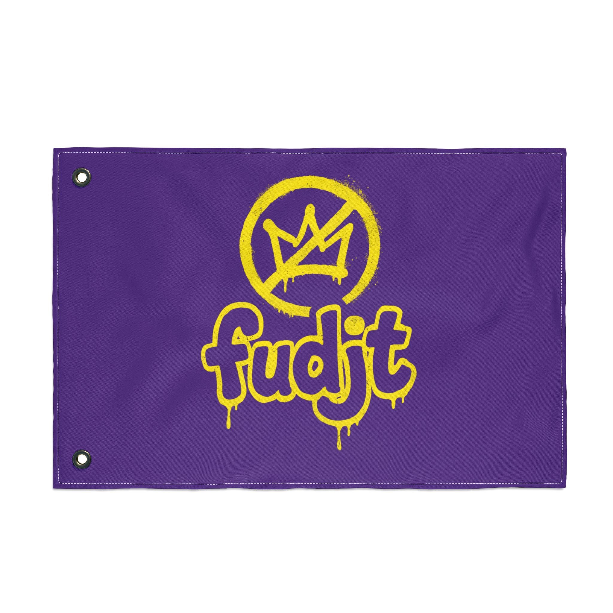 Golden fudjt No Kings Purple Flag | 3 Sizes