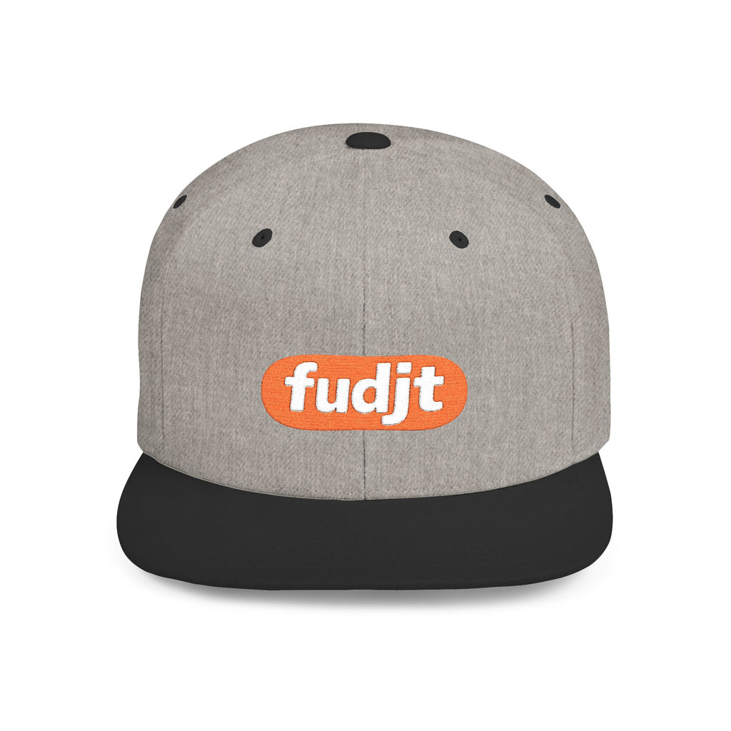 fudjt Flat Bill Snapback Hat | Anti-Supremacy Red Badge Embroidery | 14 Colors