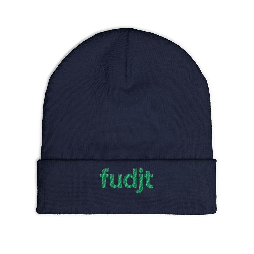 Stylish & Cozy fudjt Knit Beanie | Green Embroidery | 5 Colors