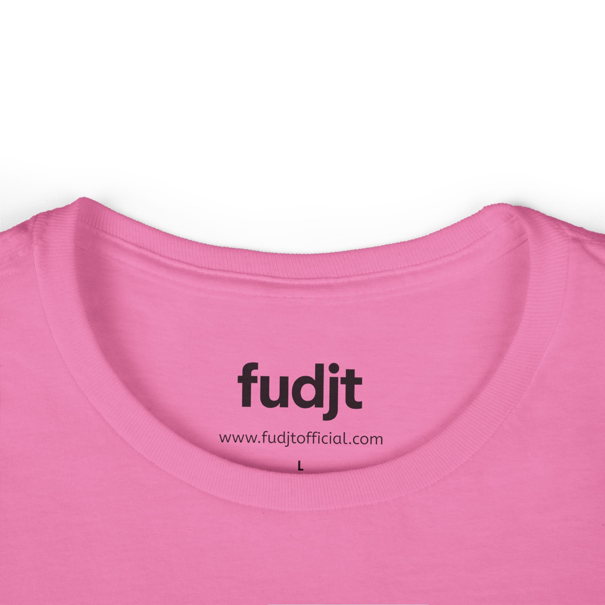 Women's Black fudjt logo Comfy Stylie Tee | 12 Colors